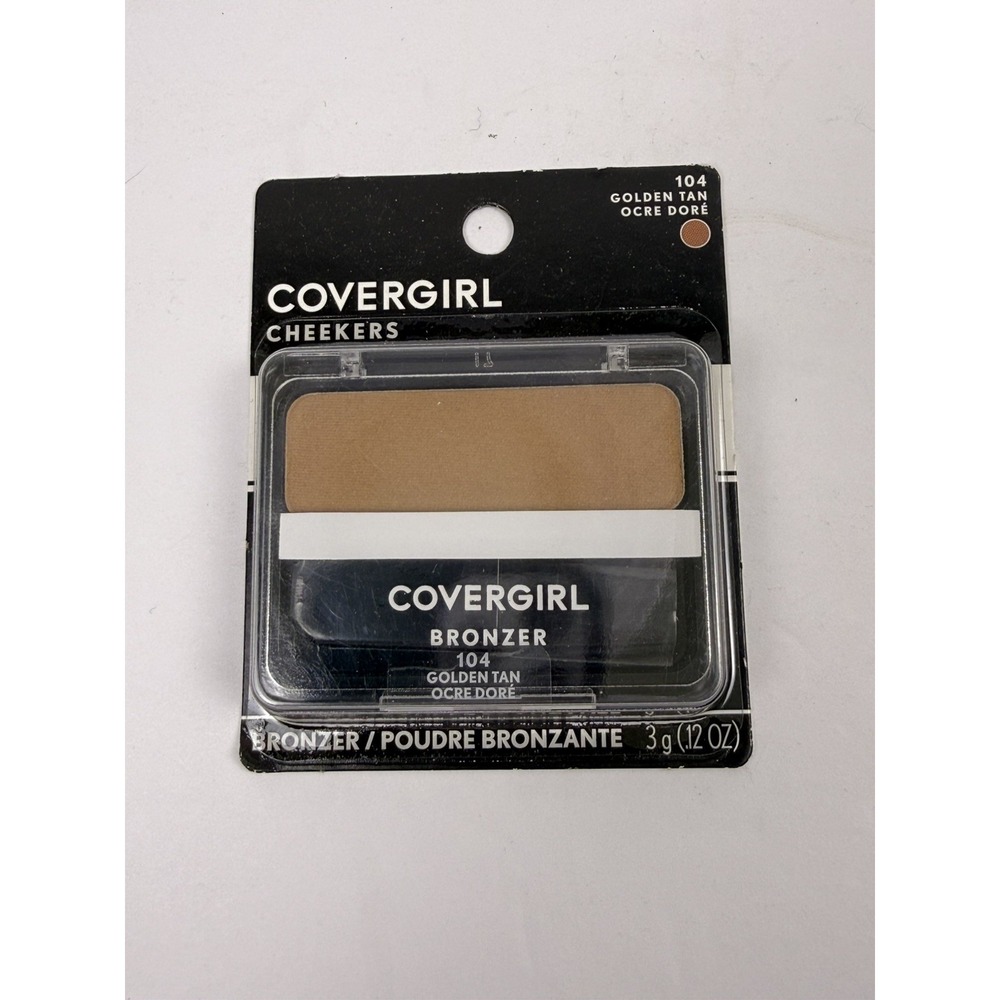 3 Pack CoverGirl Cheekers Bronzer, Golden‎ Tan 104, 0.12 oz